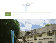 Tablet Screenshot of gasthof-eberhardt.de